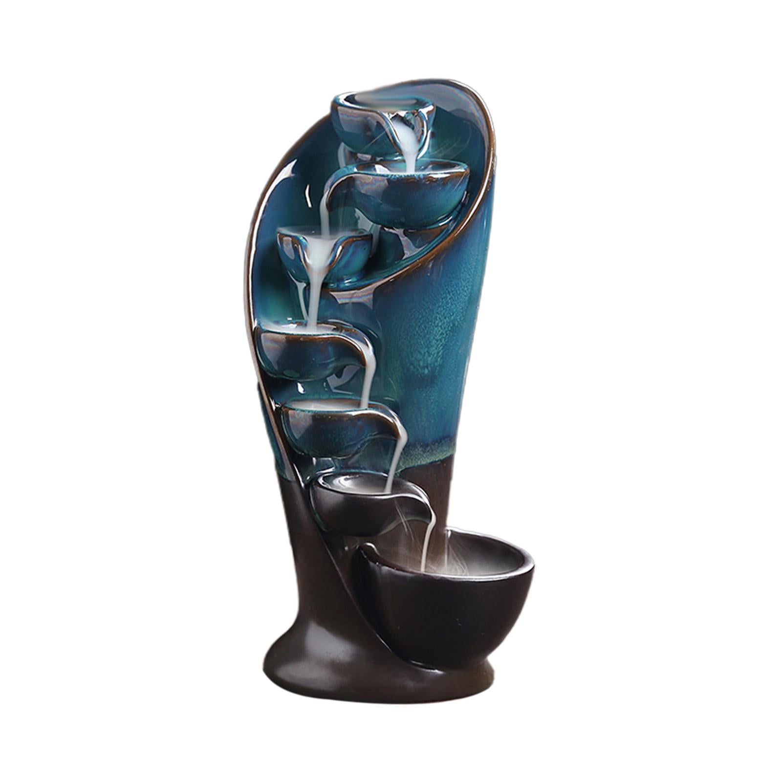 Blue Waterfalll Backflow Incense Burner | 20cm