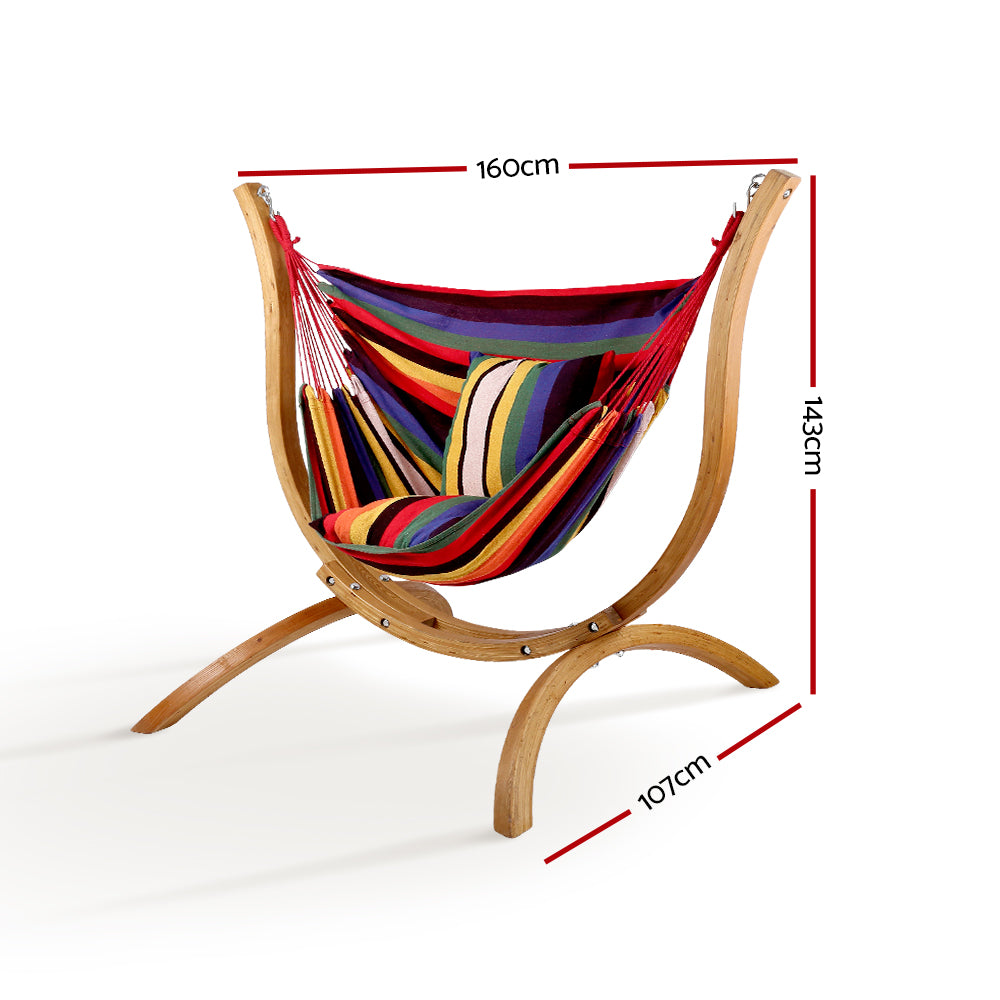 Hammock Chair | Timber Outdoor Furniture | Camping with Wooden Stand