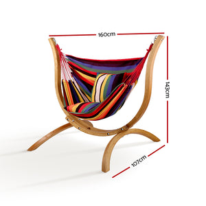 Hammock Chair | Timber Outdoor Furniture | Camping with Wooden Stand