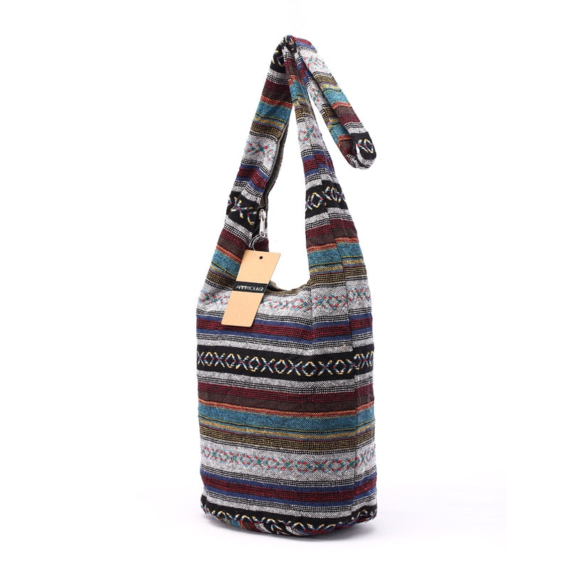 Bohemian Styled Hippie Aztec Folk Tribal Crossbody Bag