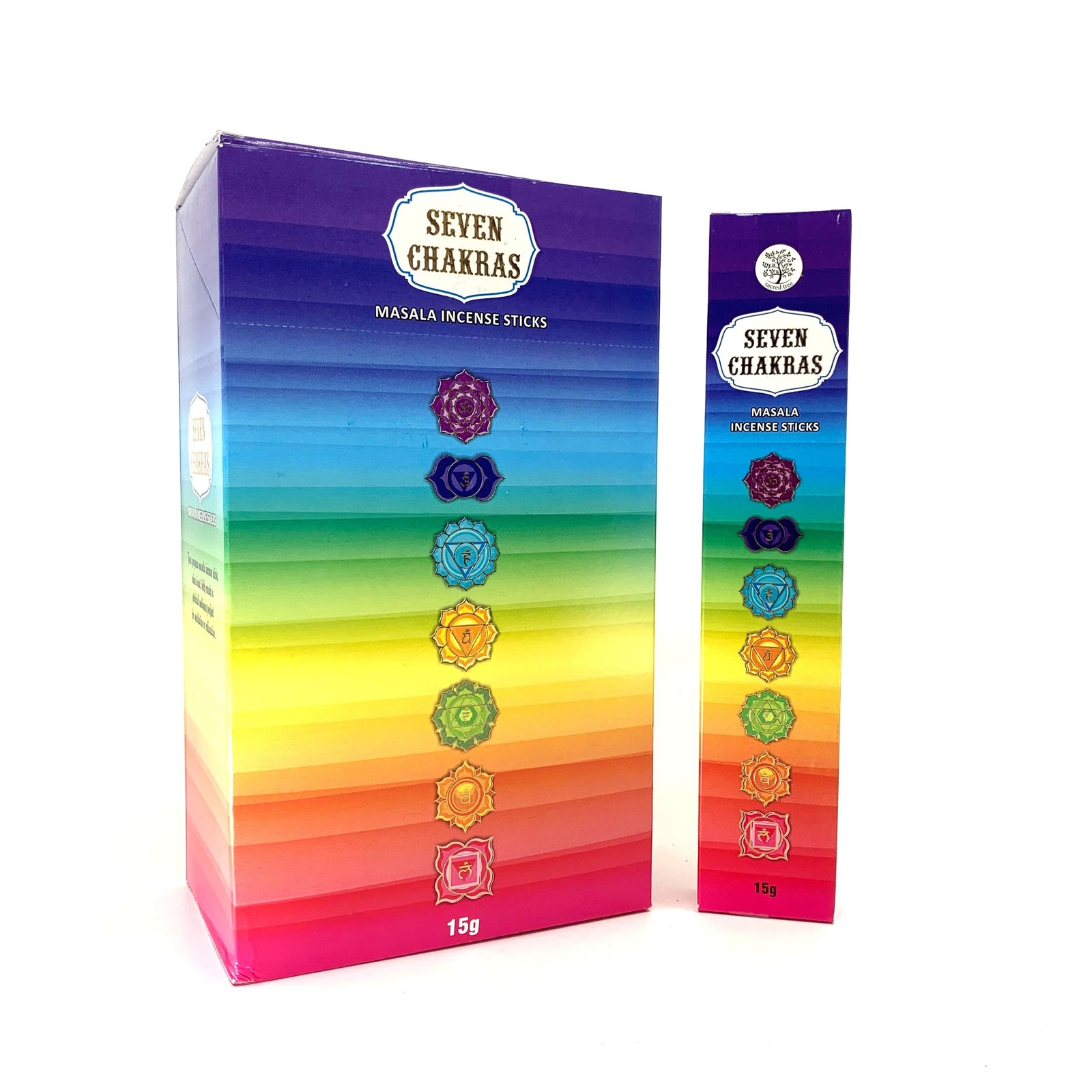 Sacred Tree Seven Chakras Incense Sticks | 180 Grams