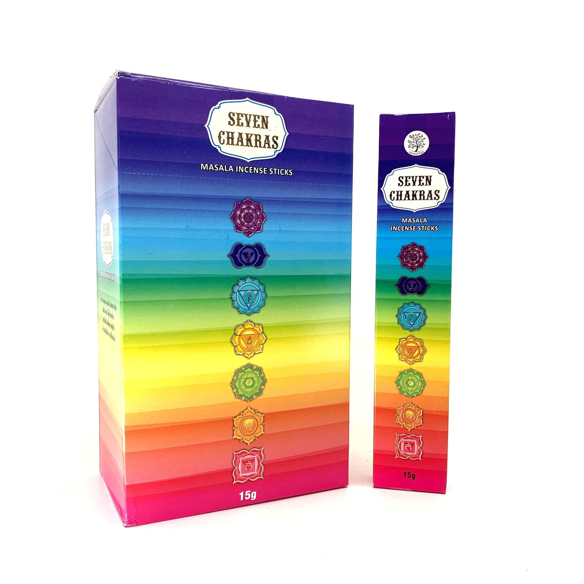 Sacred Tree Seven Chakras Incense Sticks | 180 Grams