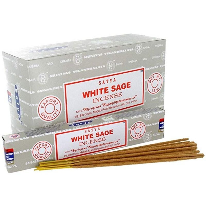 Satya White Sage Incense Sticks - 180 Grams