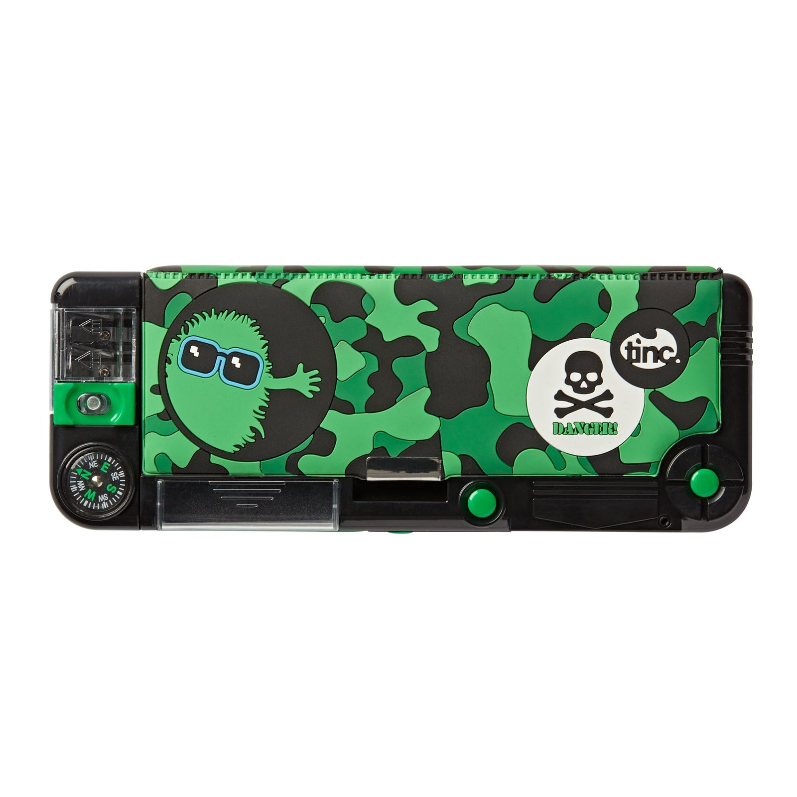 'Snap' Compartment Pencil Case (Filled) - Hugga Camo