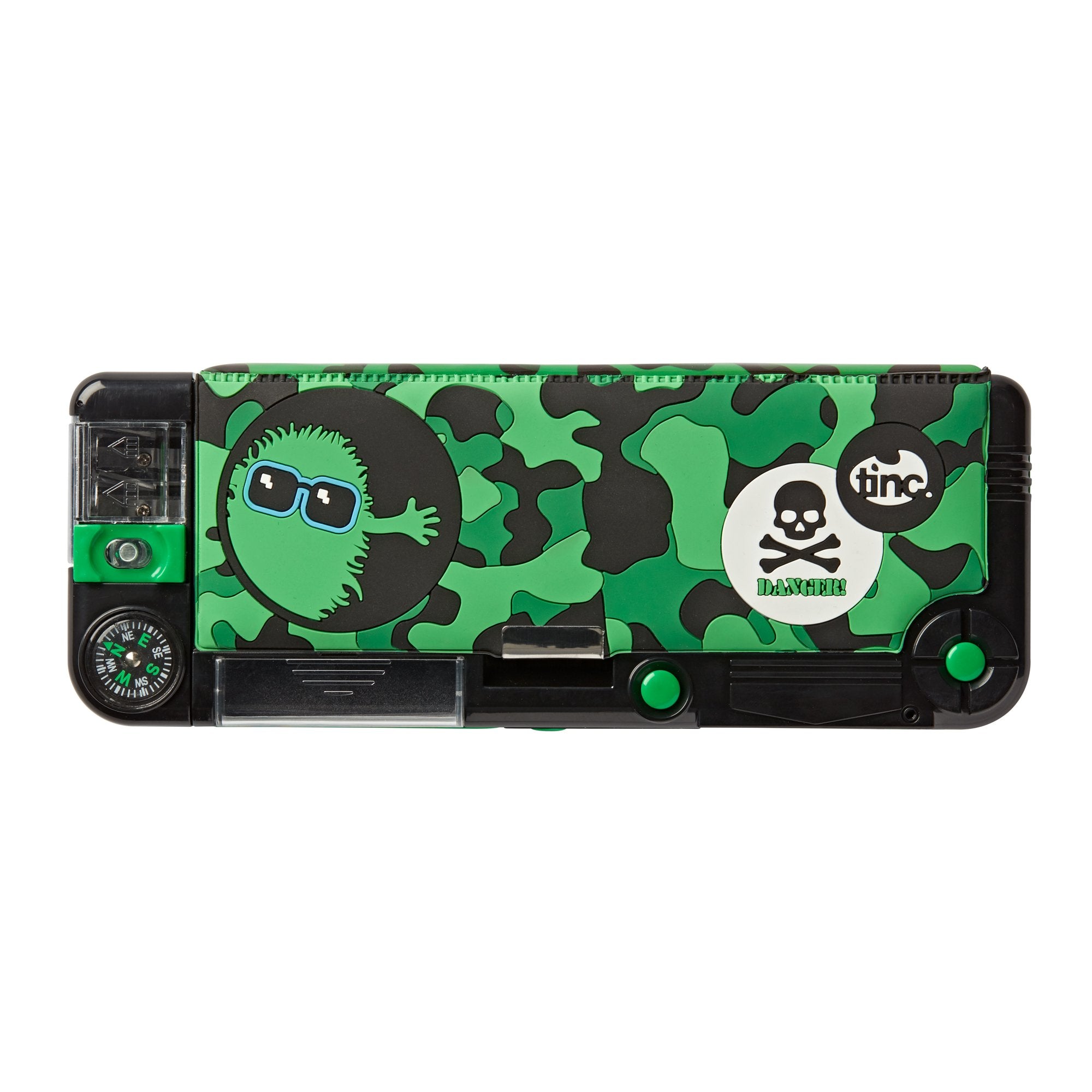 'Snap' Compartment Pencil Case (Filled) - Hugga Camo