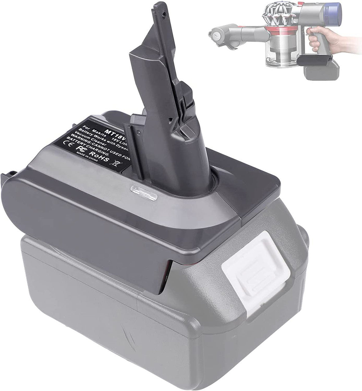18V to Dyson V7 & V8 Battery Converter / Adapter | Compatible with Makita 18V