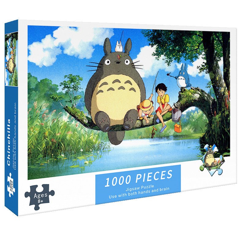 (2 PCS) 1000 - Piece My Neighbor Totoro Jigsaw Puzzle | High Difficulty Stress - Relief Toy