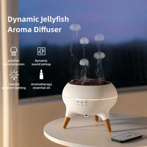 Dynamic Jellyfish Aroma Diffuser | Timer | Ambient Lighting | Adjustable Mist Modes