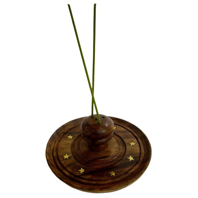 Wooden Incense Holder - Large Wooden Rounds